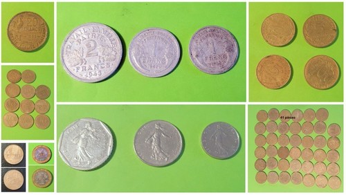 Lot pièces anciennes - 67,