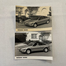 Nissan 100NX 100 NX Factory Press Photo Photograph Lot 2x Vintage