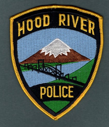 Hood river oregon police patch - river,