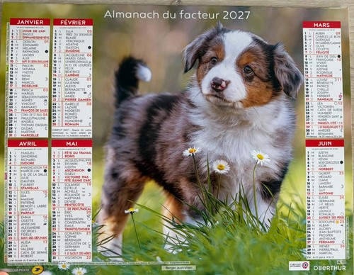 Calendriers poste almanachs - calendriers,