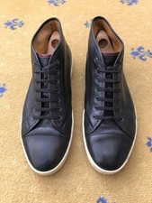 John Lobb Trainers Sneakers Shoes Black Leather Mens UK 10 US 11 EU 44