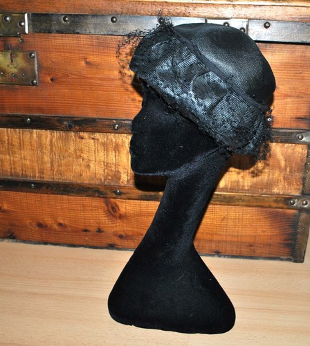 Chapeau paille noir - bibi, à