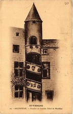 Old postcard Auvergne AIGUEPERSE staircase of the old Hotel de Marilhac (408846)