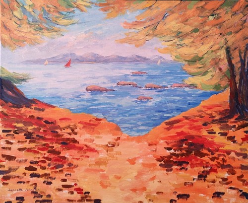 Tableau original huile - original, à