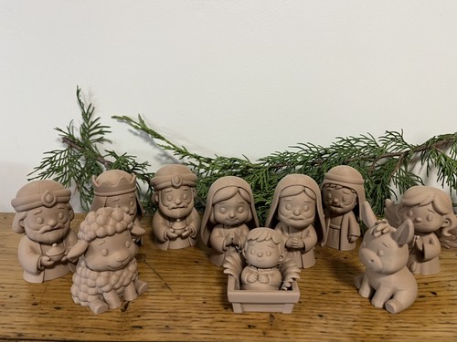 Santons crèche noël - lot, de