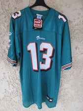 Maillot foot américain US MIAMI DOLPHINS Dan MARINO PUMA shirt *NEUF* vintage M