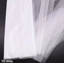 Tulle white fabric roll 10m