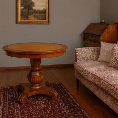 Table ancienne acajou frêne - table,