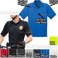 Mens Snag Proof Tactical Wicking Polo Shirt Police EMT Fire XS-XL 2X, 3X, 4X NEW