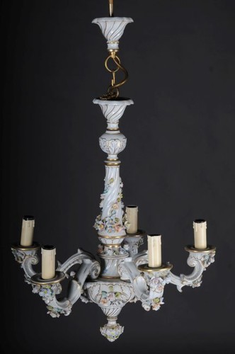 Lustre porcelaine baroque - en, /