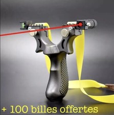 Fronde Pro Lance Pierre haute précision - Slingshot laser - chasse tir Sportif✅