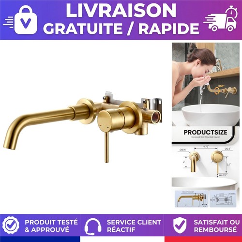 Mitigeur lavabo mural rotatif - lavabo,