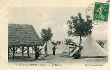 Camp de SISSONNE card Les Tentes Soldats thatched roof shelter