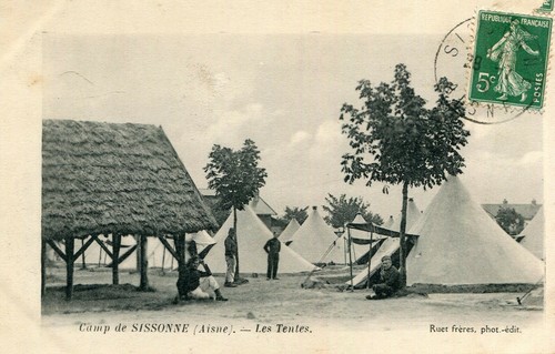 Carte camp sissonne les - sissonne,