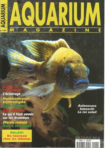 Aquarium magazine 147 - aquarium, n°147