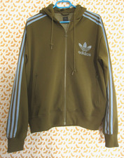 Veste Adidas capuche Originals Coupe vent Marron Homme Jacket Vintage - L