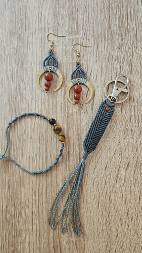 Parure artisanale jaspe - parure, en