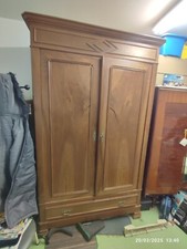 Armoire Louis Philippe 4 étagères et 3 tiroirs 