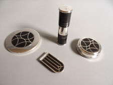 Mirror, Pill Box, Clamp and Vaporizer Set by CRISTOFLE "Talisman" Range