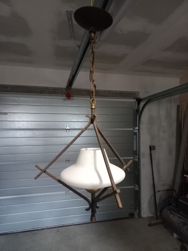 Suspension lustre métal art