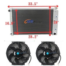 Radiator+FANS for Chevy Chevelle 1968-73/El Camino 68-77/Chevy Caprice 71-90 AT