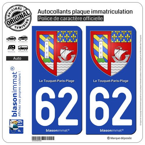Autocollants plaque - 2,