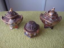 Lot de 3 brule parfum Satsuma