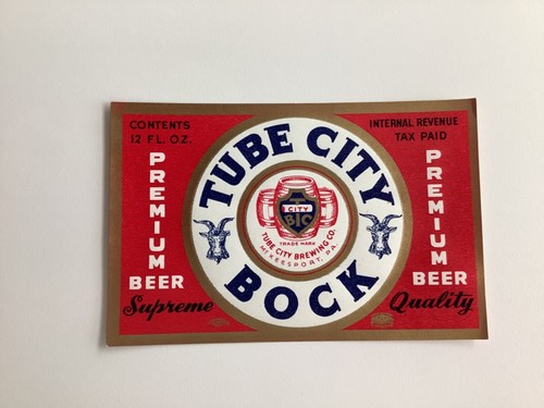 Tube city bock beer - city,