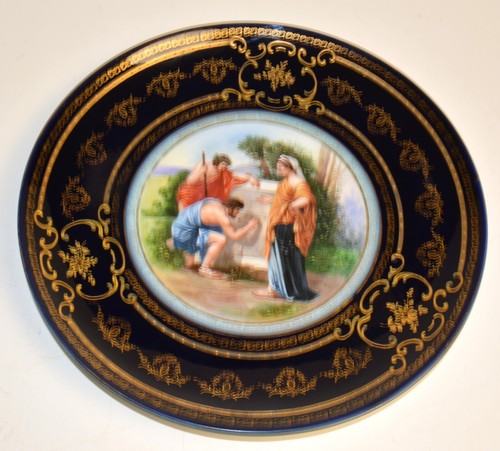 Assiette décor ancien - assiette,