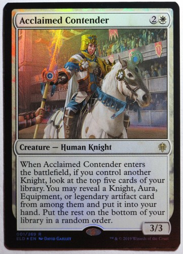 Mtg magic acclaimed contender - mtg,