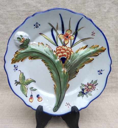 Ancienne assiette artichaut - assiette,