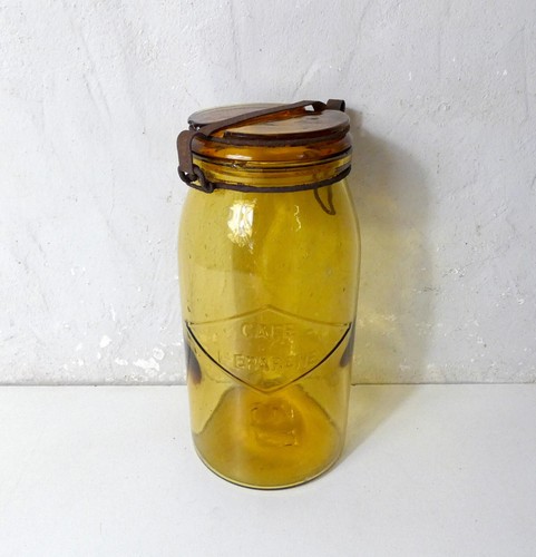 Ancien bocal ambre - ancien,