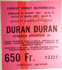 ticket DURAN DURAN - BRUXELLES