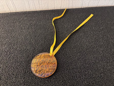 Médaillon ambre déco Noël