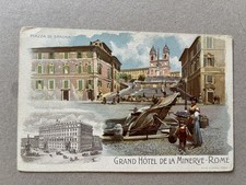 A) Roma Grah Hotel Minerva Small Size Postcard 