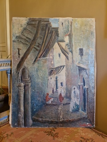Peinture ancienne huile sur - peinture,