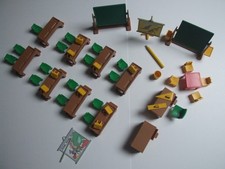 PLAYMOBIL VINTAGE salle de classe XXL ecole 3522 de 1985 TBE