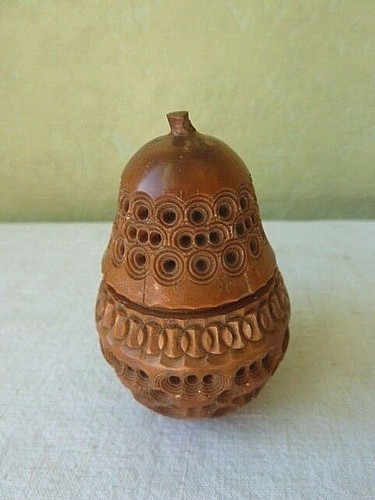 Oeuf noix corozo sculptée - corozo,