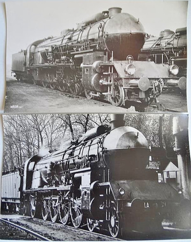Lot cartes photo cpa train - cartes,