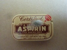 US MEDIC WW2 BOITE ASPIRINE