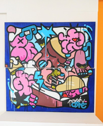Tableau peinture acrylique sur - tableau,