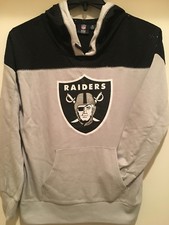 Oakland Raiders Women Halfback Hoody by G-III - Mesh & French Terry Body - NFL