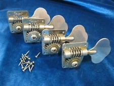 Vintage 1970's Fender MUSTANG BASS TUNERS nickel plate