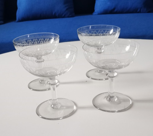Coupes champagne cristal - 4, a