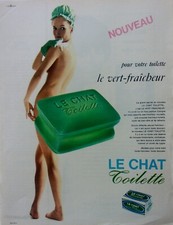 advertising NUDE BEAUTY toilet LE CAT YEAR 1965 M 1311