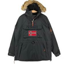 Anorak Noir Corporatif GEOGRAPHICAL NORWAY Pour Hommes Taille S