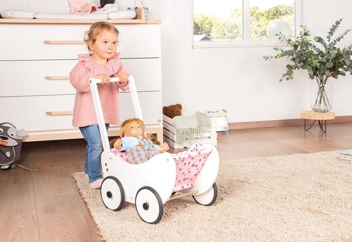 Landau blanc trixi bois - landau,