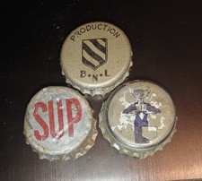 3 Ancienne Capsule de Bière