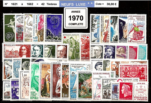 France annee complete 1970 - france-,