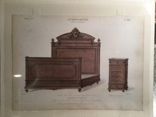 Le Garde-Meuble Color Print BED AND TABLE Home Decorator Design Furniture PARIS